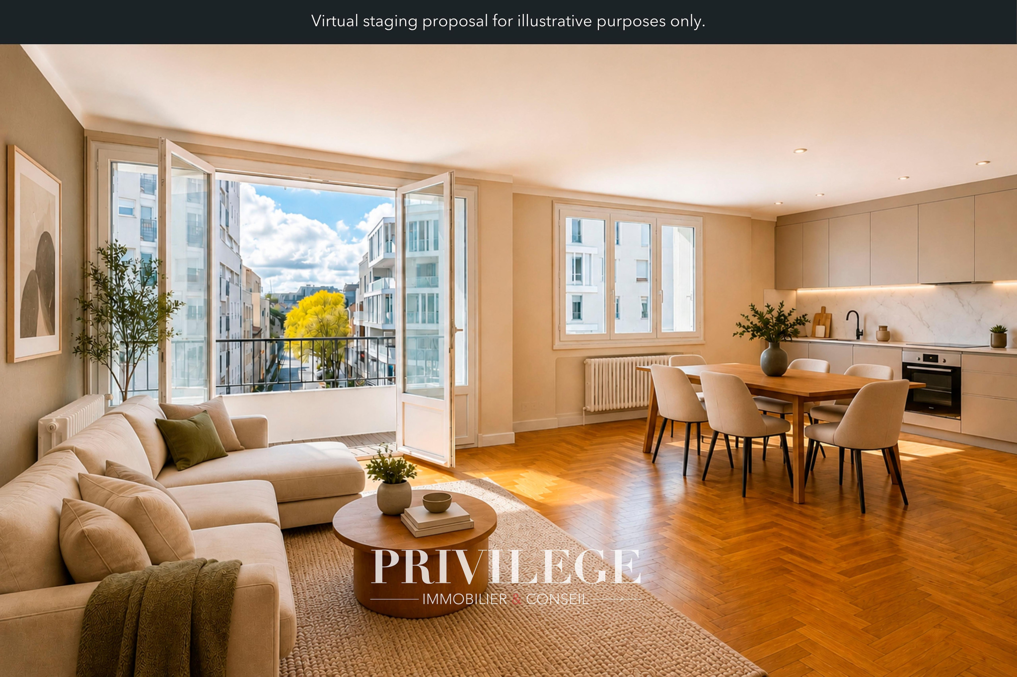 Appartement de 100 m2 avec terrasse